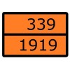 Знак для маркировки опасных грузов "Номер ООН 339/1919" 300х400мм пленка самоклеящаяся EKF an-7-339-