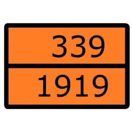 Знак для маркировки опасных грузов "Номер ООН 339/1919" 300х400мм пленка самоклеящаяся EKF an-7-339-