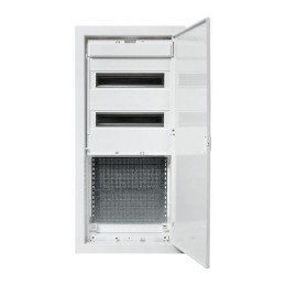 Щит комбинированный встраив. Nova 2 DIN-рейки + 2 монтаж. платы 4 габарит IP41 с пластик. дверью EKF