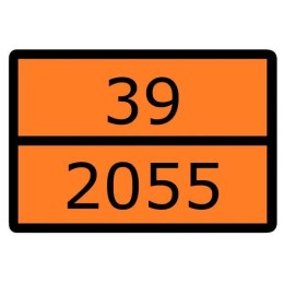 Знак для маркировки опасных грузов "Номер ООН 39/2055" 300х400мм пленка самоклеящаяся EKF an-7-39-20