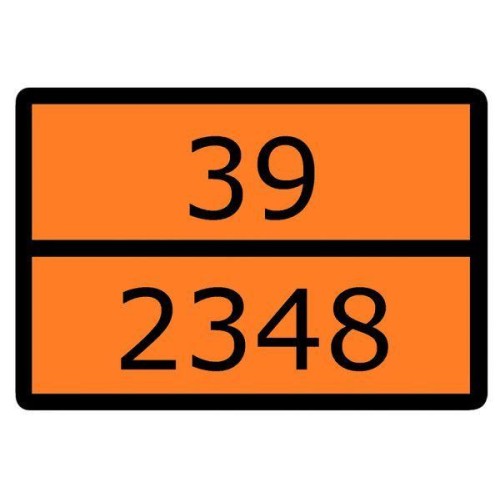 Знак для маркировки опасных грузов "Номер ООН 39/2348" 300х400мм пленка самоклеящаяся EKF an-7-39-23