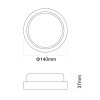 Светильник светодиодный ЖКХ 8Вт 6500К IP65 220В влагозащ. круг LBF-0801 C01 Ultraflash 15341
