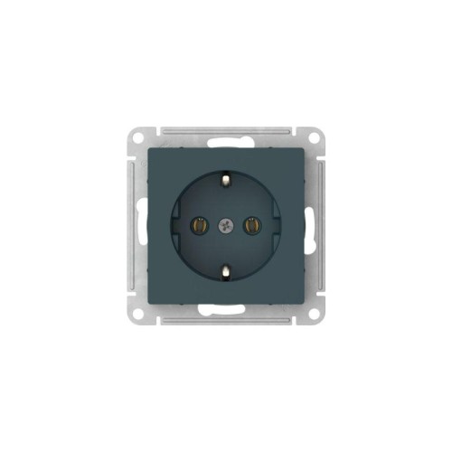 Розетка AtlasDesign 16А с заземл. быстрозажим. клем. механизм изумруд SE ATN000843S