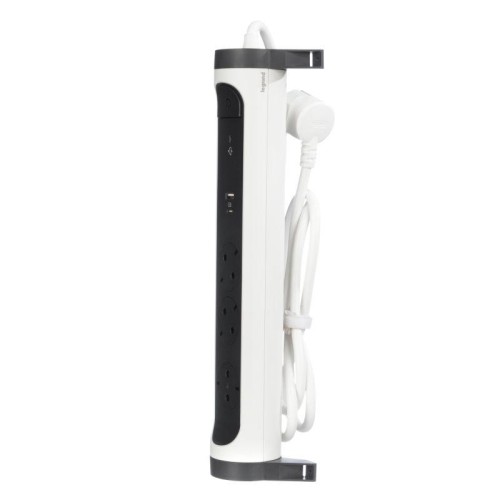 Удлинитель 3х1.5м 16А IP20 Комфорт 3х2P+E 2хUSB A+C 3А с поворотн. осн. защита от импульсных перенап