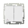 Переключатель проходной 2-кл. СП Valena 10А IP44 250В механизм бел. Leg 770098