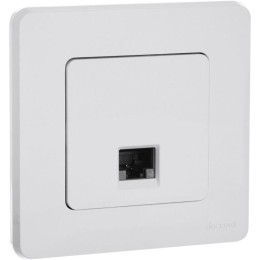 Розетка компьютерная Inspiria RJ45 кат.5E UTP бел. Leg 673825