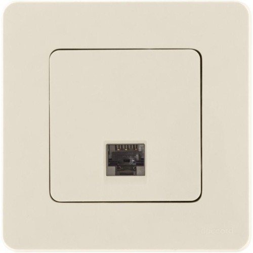 Розетка компьютерная Inspiria RJ45 кат.5E UTP сл. кость Leg 673826