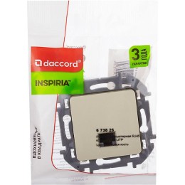 Розетка компьютерная Inspiria RJ45 кат.5E UTP сл. кость Leg 673826