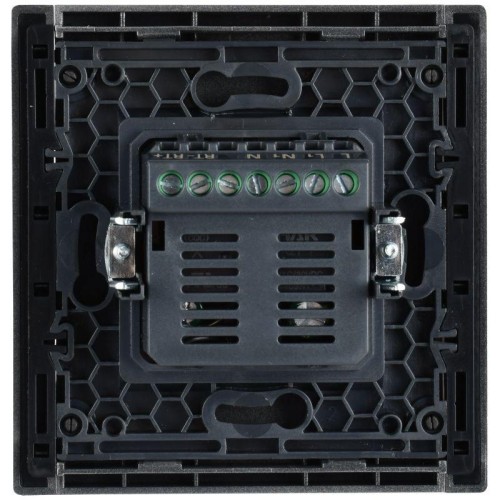 Термостат электронный FORTE&PIANO FP552 с индикацией сталь IEK FP-RT11-K46