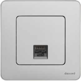 Розетка компьютерная Inspiria RJ45 кат.5E UTP алюм. Leg 673827