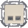 Розетка компьютерная 2-м Inspiria RJ45 кат.5E UTP сл. кость Leg 673836
