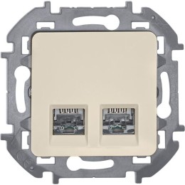 Розетка компьютерная 2-м Inspiria RJ45 кат.5E UTP сл. кость Leg 673836