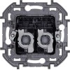 Розетка компьютерная 2-м Inspiria RJ45 кат.5E UTP антрацит Leg 673838