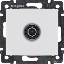 Розетка телевизионная TV СП Valena 1.5дБ 2400МГц с топологией "звезда" механизм бел. Leg 774429