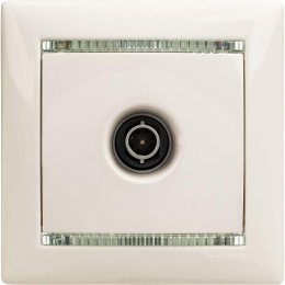 Розетка телевизионная TV СП Valena 1.5дБ 2400МГц с топологией "звезда" механизм бел. Leg 774429