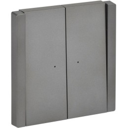 Выключатель 2-кл. СП FORTE&PIANO 10А FP506 с индикацией сталь IEK FP-V20-1-10-1-K46