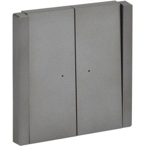 Выключатель 2-кл. СП FORTE&PIANO 10А FP506 с индикацией сталь IEK FP-V20-1-10-1-K46