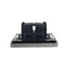 Выключатель 2-кл. СП FORTE&PIANO 10А FP506 с индикацией сталь IEK FP-V20-1-10-1-K46