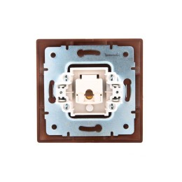 Розетка компьютерная 1-м СП Mira RJ45 16А IP20 вишня LEZARD 701-0601-139