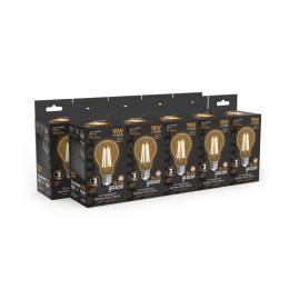 Лампа светодиодная филаментная Black Filament 18Вт A60 грушевидная 2700К тепл. бел. E27 1600лм GAUSS