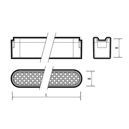 Светильник светодиодный трековый MTR16 1418 18Вт 4000К grid 60град. BL IP20 низковольтный Pro черн.