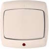Выключатель 1-кл. СП Рондо 10А IP20 с индикацией бел. SchE VS1U-125-BI