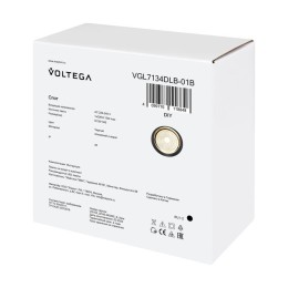 Спот Zoro GX53х1 15Вт IP20 Voltega VGL7134DLB-01B