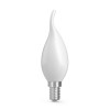 Лампа светодиодная филаментная Basic Filament 4.5Вт Свеча на ветру 2700К Е14 380лм milky GAUSS 10451