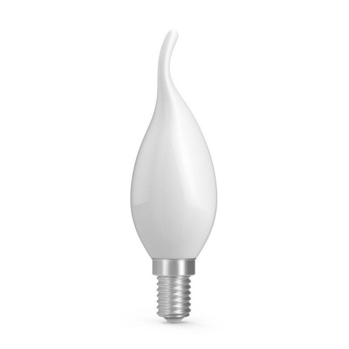Лампа светодиодная филаментная Basic Filament 4.5Вт Свеча на ветру 2700К Е14 380лм milky GAUSS 10451
