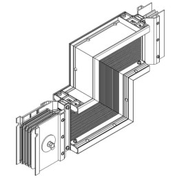 Секция Z вверх 5000А Al 3L+N+PER НК IP55 тран. IEK LB-5000A4-25-F-ZU
