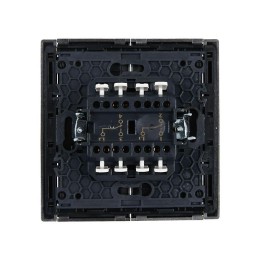 Выключатель проходной 2-кл. СП FORTE&PIANO 10А FP507 сталь IEK FP-V22-0-10-1-K46