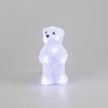 Фигура светодиодная акриловая "Медвежонок" 12х22х13см 10LED бел. 0.5Вт 4.5В IP20 элементы питания 3х