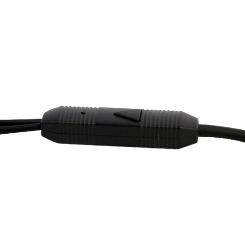 Наушники вакумные с микрофоном проводные ELX-WHP02P-C02 ПРОМО 3.5мм 1.2м пакет черн. Ergolux 15280