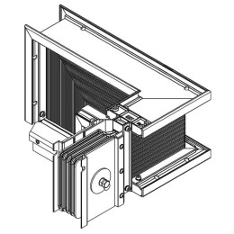 Секция Z лев. вниз 1600А Al 3L+N+PER НК IP55 тран. IEK LB-1600A4-25-F-ZLD
