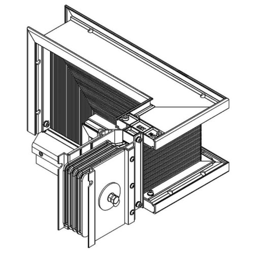 Секция Z лев. вниз 1600А Al 3L+N+PER НК IP55 тран. IEK LB-1600A4-25-F-ZLD