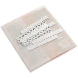 Маркеры для ST/Push-in 2.5 с нумерацией 1-50 для крепления сбоку (уп.100шт) EKF zb-st-2.5-nlpe-1-50