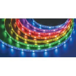 Лента светодиодная 71 444 NLS-5050RGB30-7.2-IP20-12В-Pro R5 7.2Вт/м (уп.5м) Navigator 71444