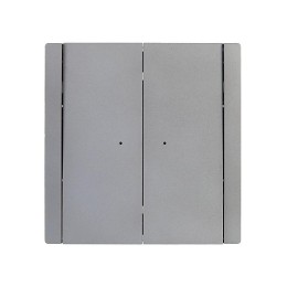 Выключатель проходной 2-кл. СП FORTE&PIANO 10А FP508 с индикацией сталь IEK FP-V22-1-10-1-K46