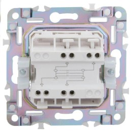 Выключатель перекрестный 1-кл. SKANDY 10А SK-V03W арктич. бел. IEK SK-V13-0-10-K01