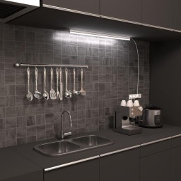 Светильник светодиодный Elementary 12Вт 6500К IP20 1000лм 200-240В 870х22х33мм ДВО линейный накладно