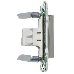 Выключатель проходной 1-кл. SKANDY 10А SK-V02N никель IEK SK-V12-0-10-K50