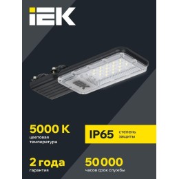 Светильник светодиодный ДКУ 1011-30Ш 5000К IP65 консольный IEK LT-DKU1-1011-030-50-K03