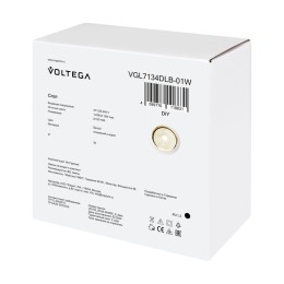 Спот Zoro GX53х1 15Вт IP20 Voltega VGL7134DLB-01W