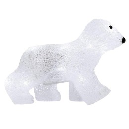 Фигура светодиодная акриловая "Медвежонок" 24х11х18см 16LED бел. 1Вт 4.5В IP20 элементы питания 3хAA