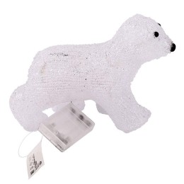 Фигура светодиодная акриловая "Медвежонок" 24х11х18см 16LED бел. 1Вт 4.5В IP20 элементы питания 3хAA