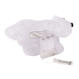 Фигура светодиодная акриловая "Медвежонок" 24х11х18см 16LED бел. 1Вт 4.5В IP20 элементы питания 3хAA