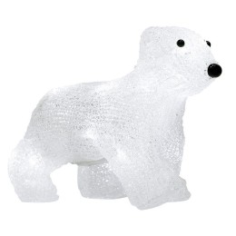 Фигура светодиодная акриловая "Медвежонок" 24х11х18см 16LED бел. 1Вт 4.5В IP20 элементы питания 3хAA