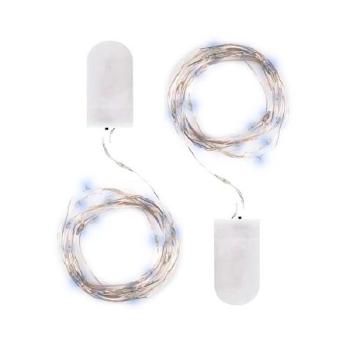 Гирлянда DC-G05-20WS2 20LED 2xCR2032 (в компл.) бел. (уп.2шт) ФАZА 5048010