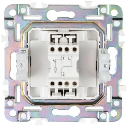 Выключатель проходной 1-кл. SKANDY 10А SK-V08N с индикацией никель IEK SK-V12-1-10-K50