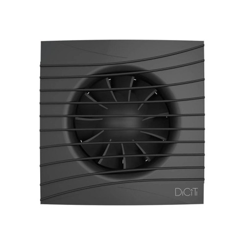 Вентилятор накладной SILENT D100 обратн. клапан Matt black DiCiTi SILENT 4C Matt black